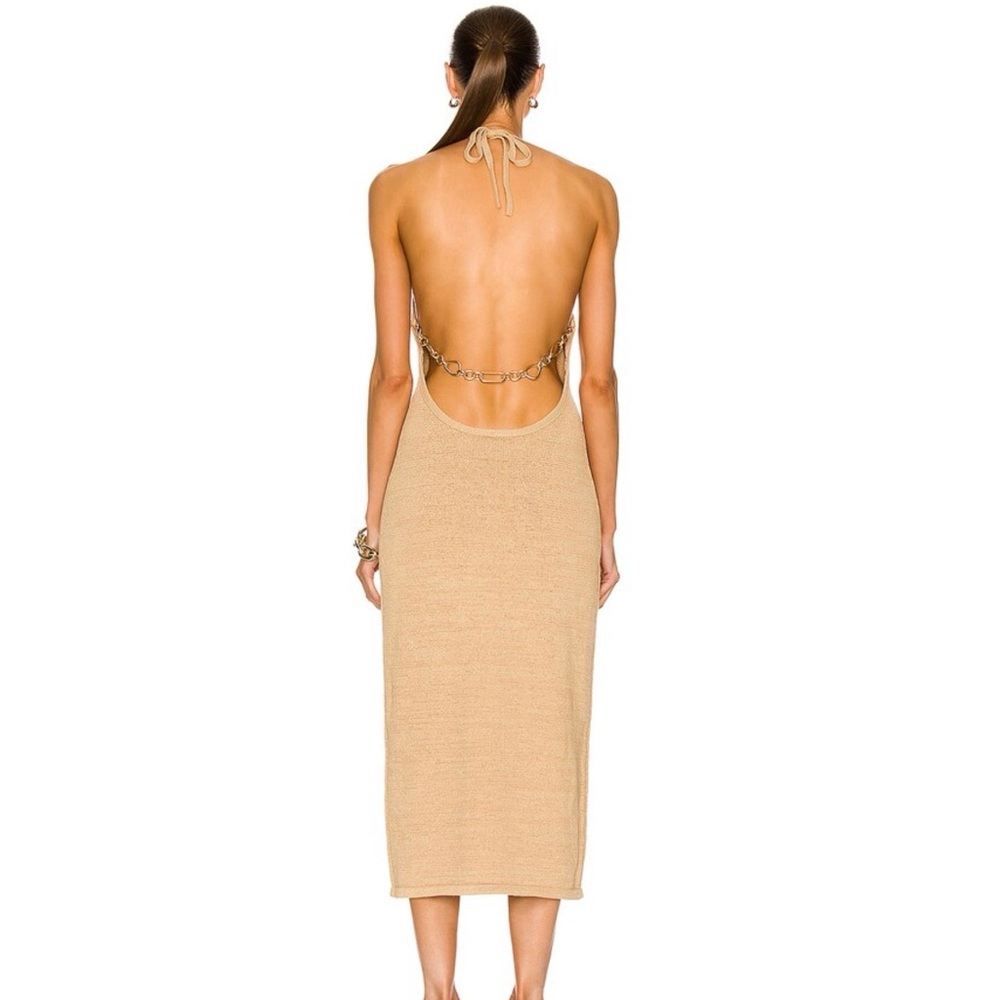 NWT Cult Gaia Chaya Halter Knit Dress - Picture 2 of 5